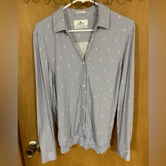 BUTTERCLOTH -icy bamboo pre tucked blouse - Picture 2 of 4